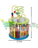 11в1 Дървен образователен куб за деца с много функции и игри